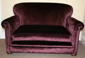 Small Purple Velvet Sofa